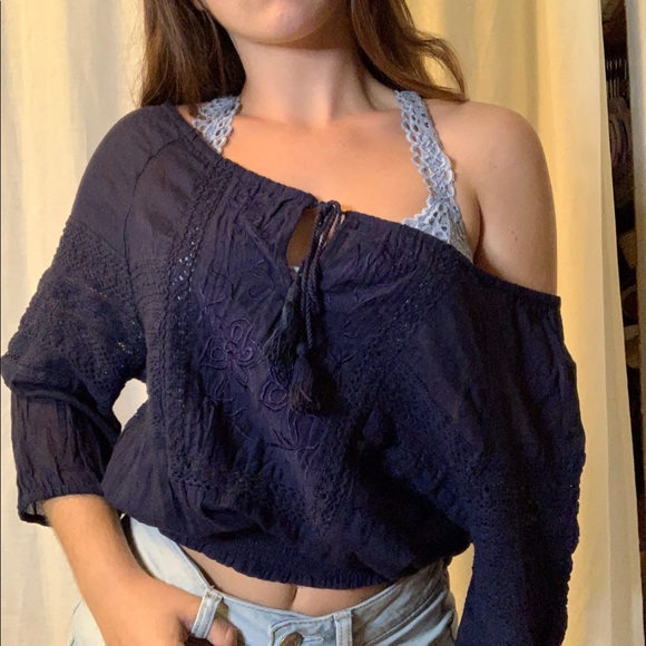 Boho Crochet Blouse - Picture 1 of 6